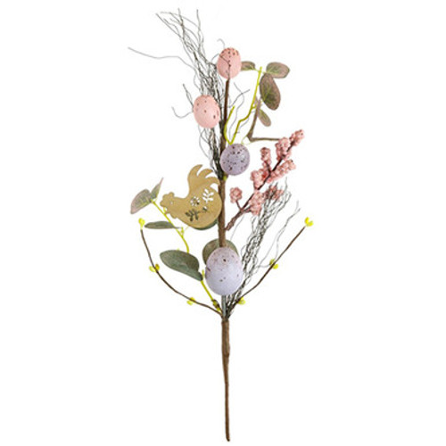 45cm Pastel Egg & Foliage Spray (1) 45cm Pastel Egg & Foliage Spray (1)
