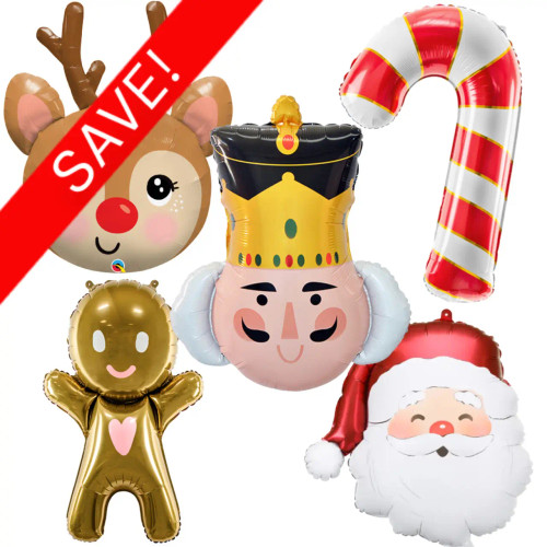 Christmas Supershape Foil Balloon Pack. Christmas Supershape Foil Balloon Pack.