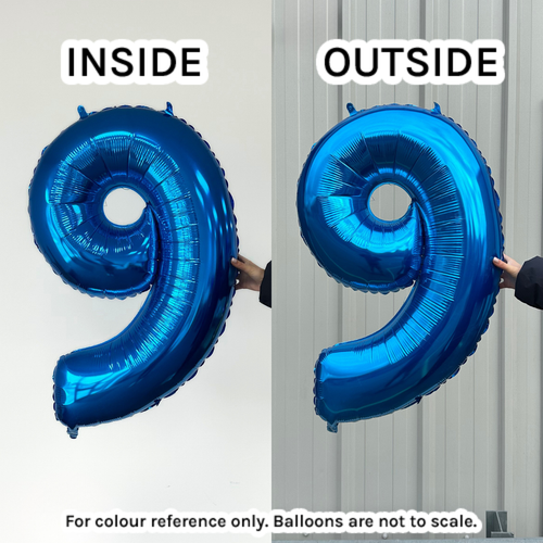 26 inch Blue Numbers Starter Kit - 36 Balloons