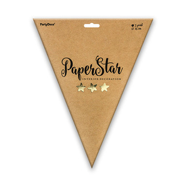 45cm Metallic Gold Paper Star (1)