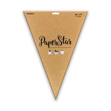 70cm Metallic Silver Paper Star (1)