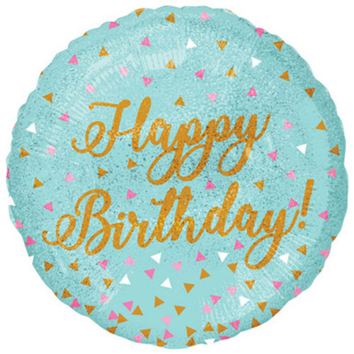 18 inch Woo Hoo Birthday Holographic Foil Balloon (1) 18 inch Woo Hoo Birthday Holographic Foil Balloon (1)