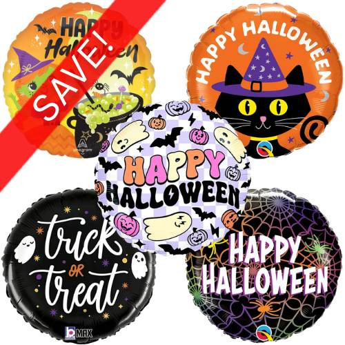 18 inch Halloween Foil Pack 3 (25 Balloons)