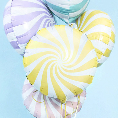 18 inch Pale Yellow Candy Sweetie Foil Balloon (1)