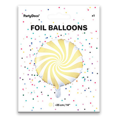 18 inch Pale Yellow Candy Sweetie Foil Balloon (1)