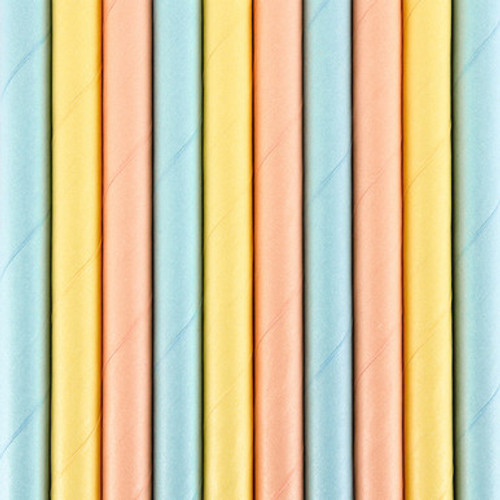 Summer Time Mix Paper Straws (10) Summer Time Mix Paper Straws (10)