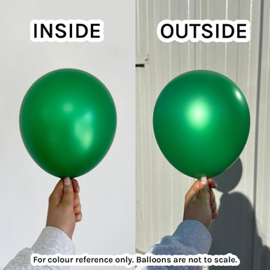 12" Metallic Green Sempertex Latex Balloons (50)