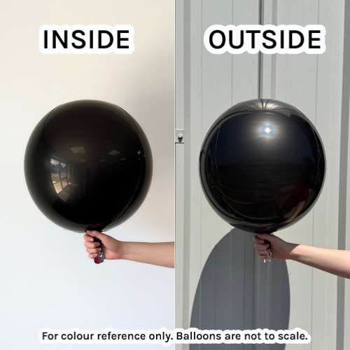 21" Jumbo Orbz Black Foil Balloon (1) - UNPACKAGED