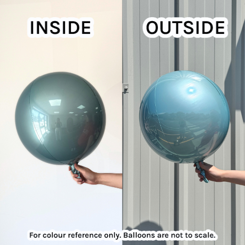 Pack of 3 21" Jumbo Orbz Pastel Blue Foil Balloon - UNPACKAGED