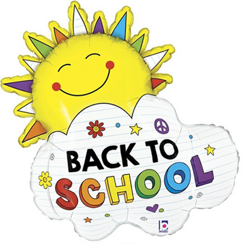 31 inch Back To School Sunshine Foil Balloon (1) 31 inch Back To School Sunshine Foil Balloon (1)