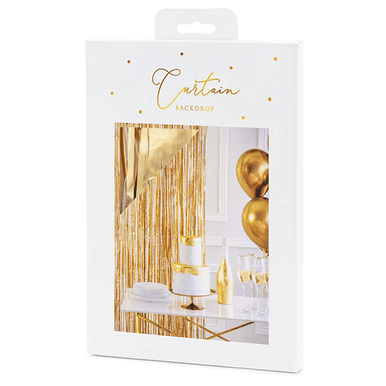 Metallic Golden Door Curtain - 90cm x 2.5m (1)