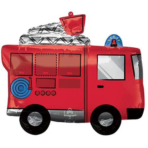 22 inch Fire Engine Supershape Foil Balloon (1) 22 inch Fire Engine Supershape Foil Balloon (1)