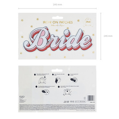22cm Bride Pink Iron-on Patch (1)