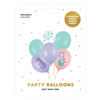 12 inch Sea World Assorted Latex Balloons (6)