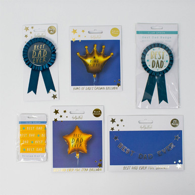 35 inch King of Dads Satin Gold Crown Foil Balloon (1)
