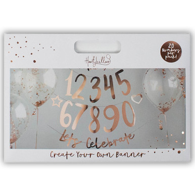 Let's Celebrate Rose Gold Create Your Own Banner - 2m (1)