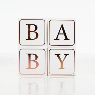 Rose Gold Giant Baby Blocks - 95cm (1)
