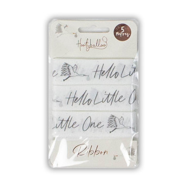 Hello Little One White Ribbon - 23mm x 5m (1)