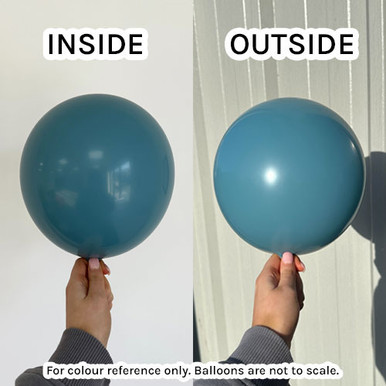 5" Blue Slate Tuftex Latex Balloons (50)
