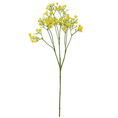 70cm Lemon Yellow Chloe Gypsophila Spray