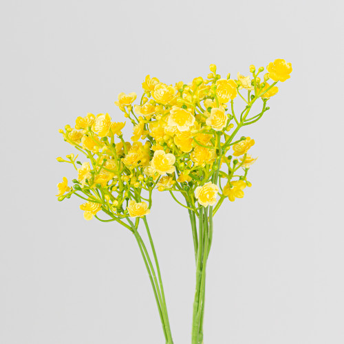 70cm Lemon Yellow Chloe Gypsophila Spray 70cm Lemon Yellow Chloe Gypsophila Spray