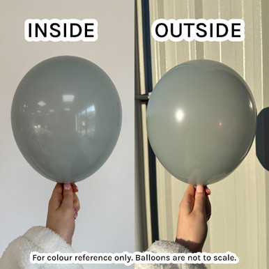 5" Standard Grey Gemar Latex Balloons (50)