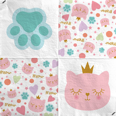 Cat Princess Maverick Paper Napkins (20)