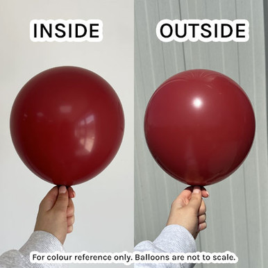 24" Standard Deep Red Kalisan Latex Balloons (2)