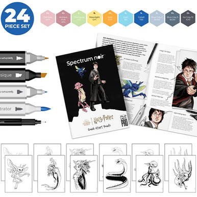 Harry Potter Magical Creatures Pro Fan Art Colouring Kit (1)
