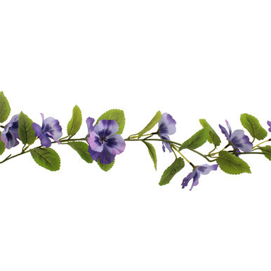 150cm Lavender Pansy Garland