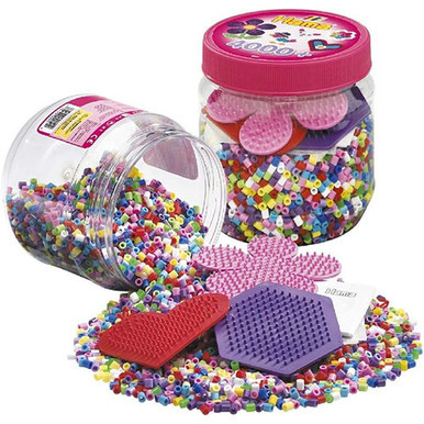 Hama Beads Mixed Colour Creative Tub - Pink and Purple (1)