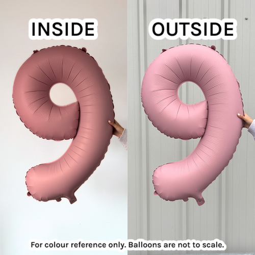 34 inch Unique Matte Lovely Pink Number 3 Foil Balloon (1)