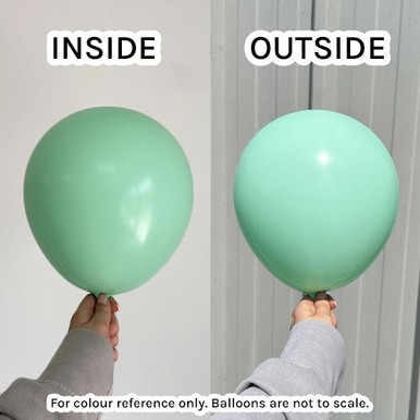 12" Macaron Green Kalisan Latex Balloons (100)