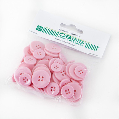 Pale Pink Loose Buttons (100)
