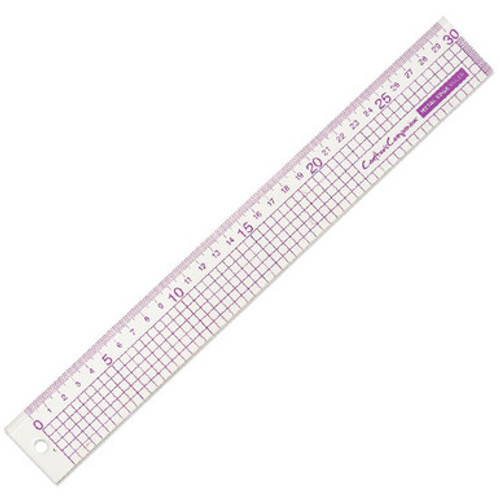 Metal Edge Acrylic Ruler - 30cm (1)