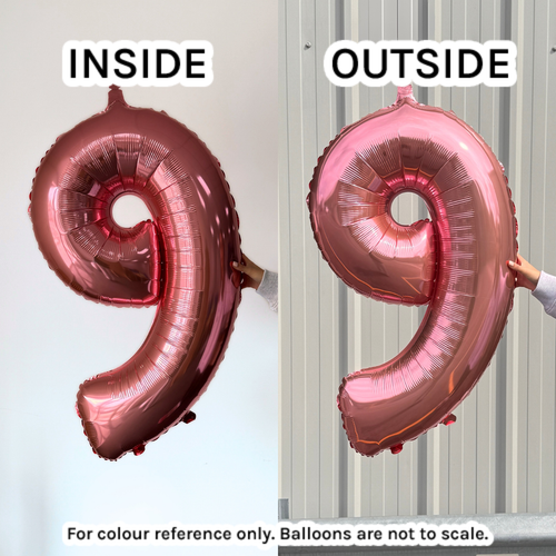 34 inch Oaktree Rose Gold Number 7 Foil Balloon (1)