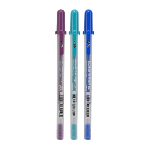 Galaxy Moonlight Fine Tip Gelly Roll Pens - 0.35mm (3)