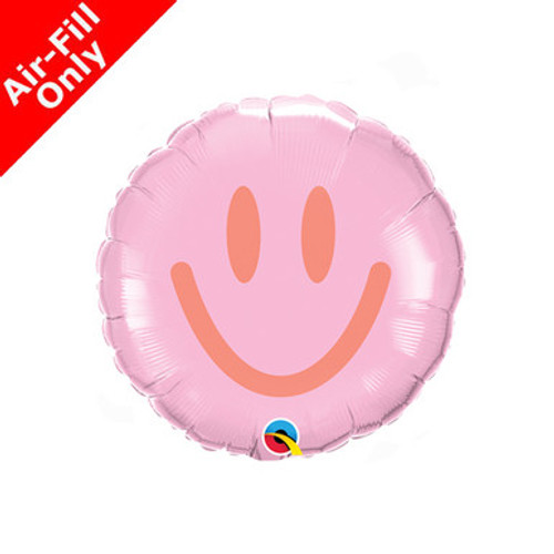 9 inch Pink & Coral Smiles Foil Balloon (1) - UNPACKAGED 9 inch Pink & Coral Smiles Foil Balloon (1) - UNPACKAGED