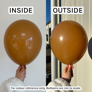 19" Standard Mocha Gemar Latex Balloons (25)
