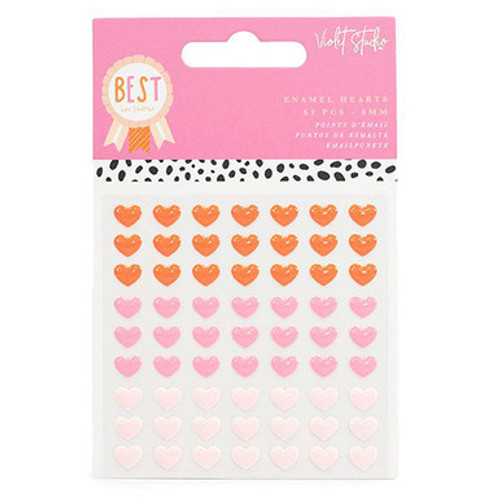 Best In Show Enamel Hearts - 8mm (63) Best In Show Enamel Hearts - 8mm (63)
