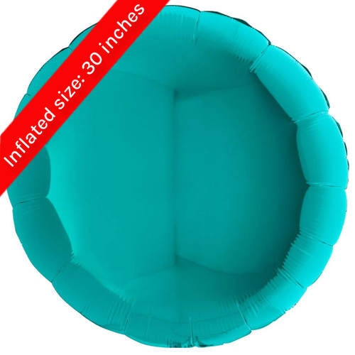 36" Tiffany Blue Round Foil Balloon (1)