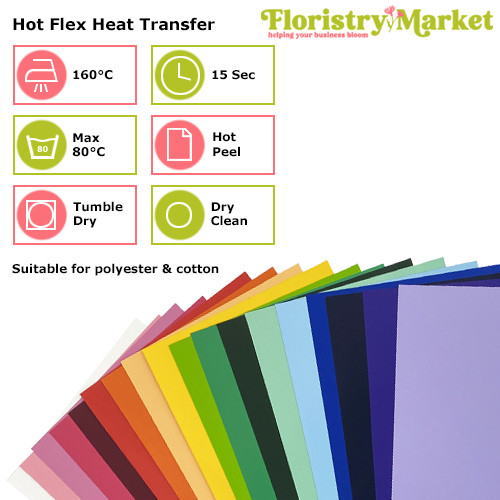 Sea Green Hot Flex Clothing Vinyl - 230mm x 500mm (1 sheet)