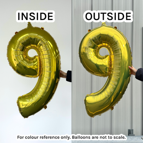 34 inch Oaktree Gold Number 3 Foil Balloon (1)