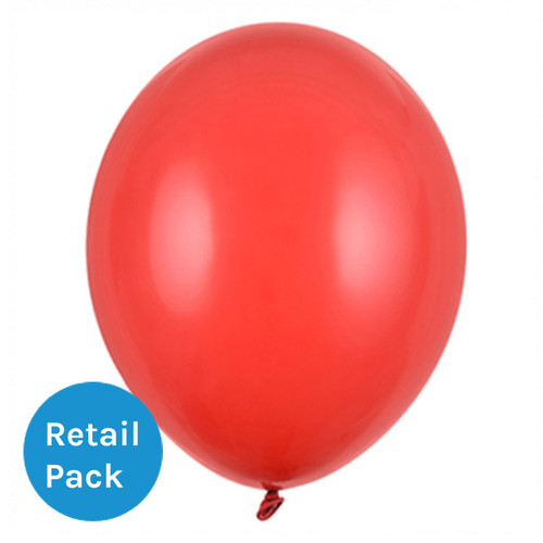 12 inch Pastel Poppy Red Latex Balloons (10) 12 inch Pastel Poppy Red Latex Balloons (10)
