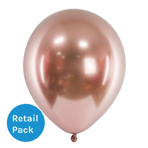 12 inch Gloss Rose Gold Latex Balloons (10) 12 inch Gloss Rose Gold Latex Balloons (10)