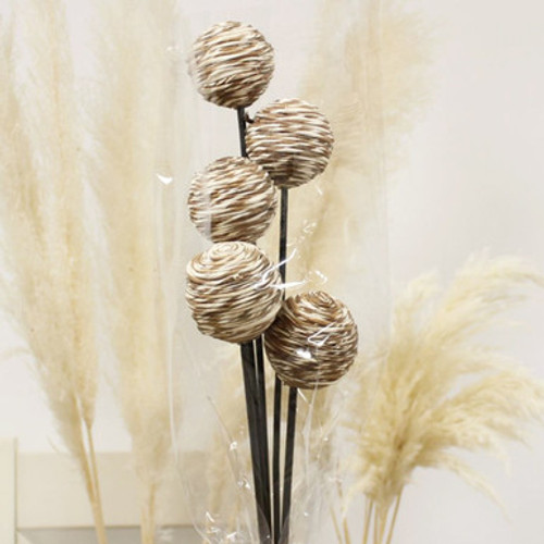 44cm Dried Rope Ball Stems (1) 44cm Dried Rope Ball Stems (1)