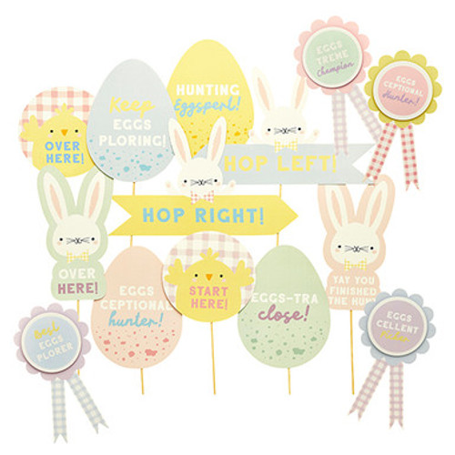 Easter Egg Hunt Signs & Rosettes Kit (1) Easter Egg Hunt Signs & Rosettes Kit (1)