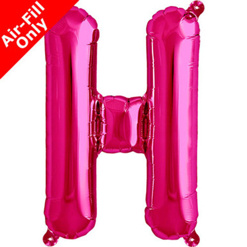 16 inch Magenta Letter H Foil Balloon (1) 16 inch Magenta Letter H Foil Balloon (1)