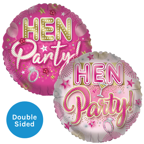 An 18 inch Hen Party Glamour Foil Balloon, manufactured by Sensations. An 18 inch Hen Party Glamour Foil Balloon, manufactured by Sensations.