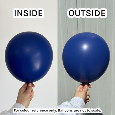 18" Standard Dark Blue Kalisan Latex Balloons (25)